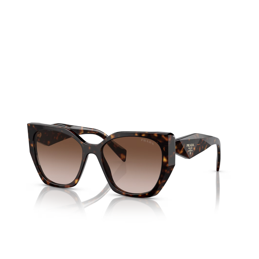 Prada Butterfly Sunglasses PR 19ZS Tortoise/Brown Gradient
