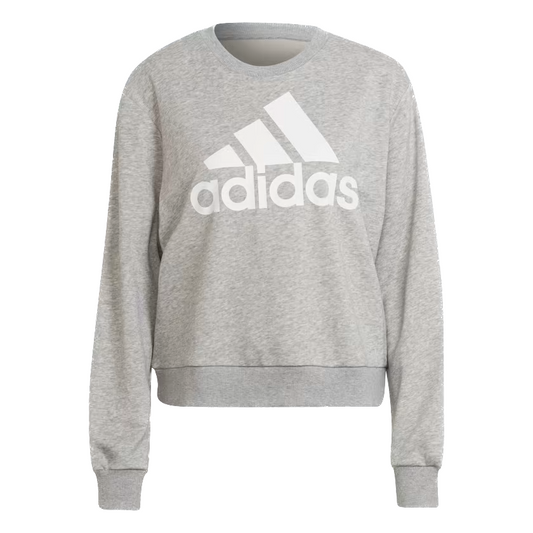 Adidas Essentials Logo Loose Sweatshirt Grey / White