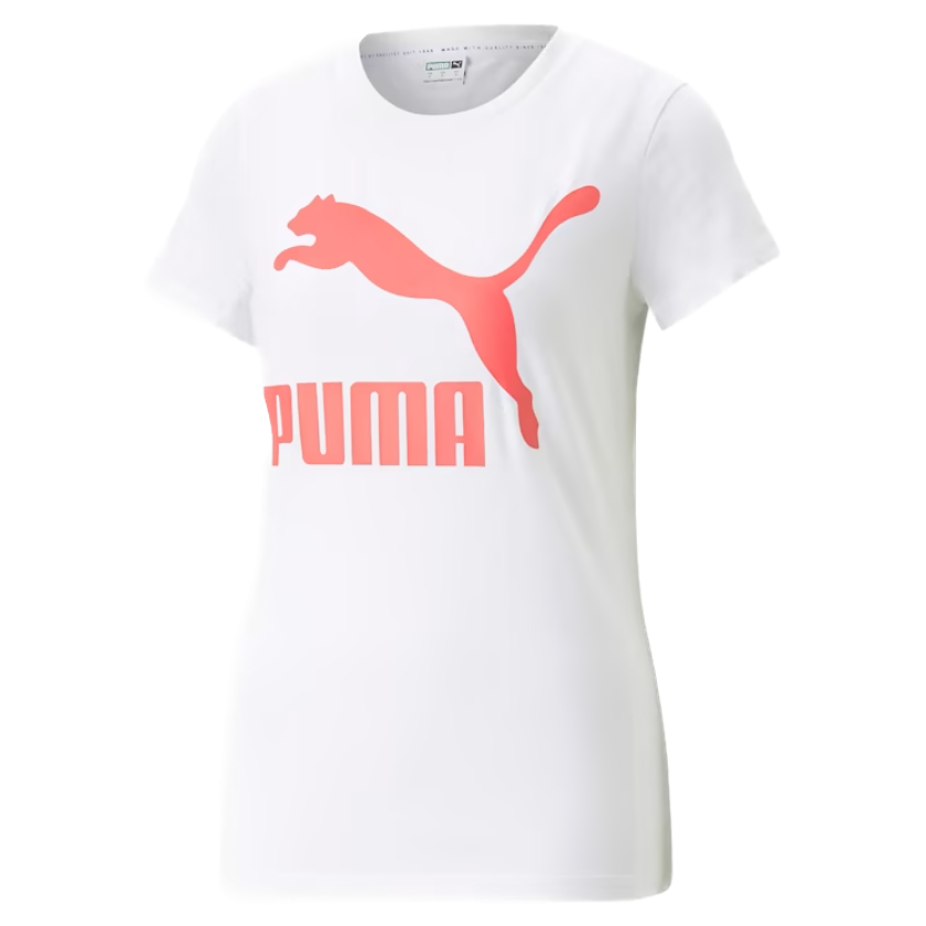 Puma Classics Logo Women's T-Shirt White-Loveable