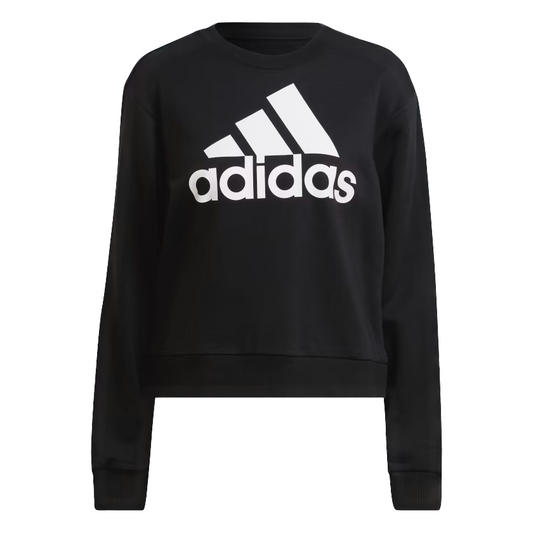 Adidas Essentials Logo Loose Sweatshirt Black / White