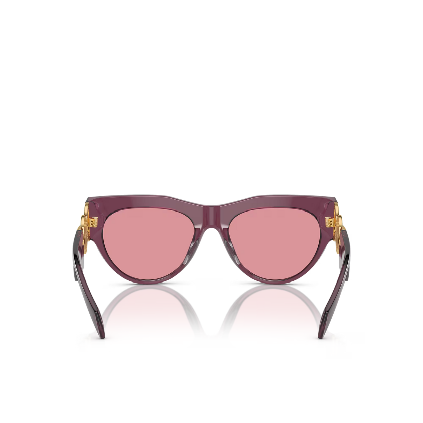 Versace Winged Medusa Sunglasses VE 4440U Transparent Marc/Pink Mirror Internal