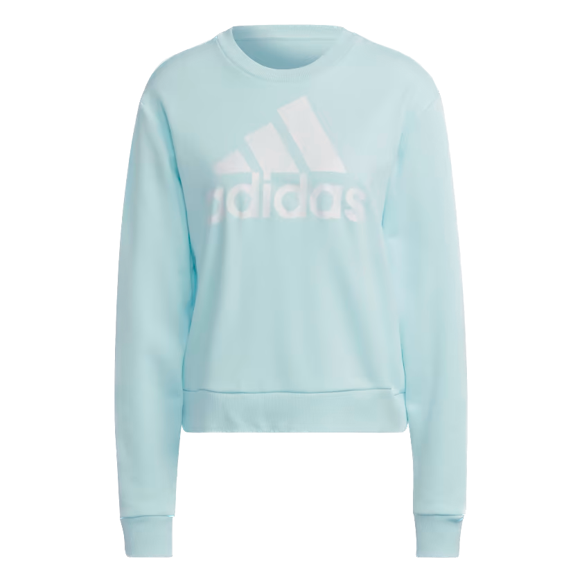 Adidas Essentials Logo Loose Sweatshirt Almost Blue / White
