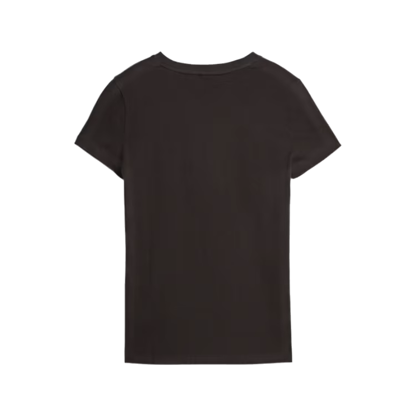 Puma Classics Logo Women's T-Shirt Black-Shimmer