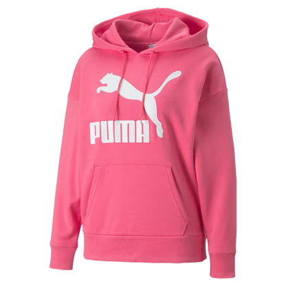 Puma Classics Women's Logo Hoodie Sunset Pink