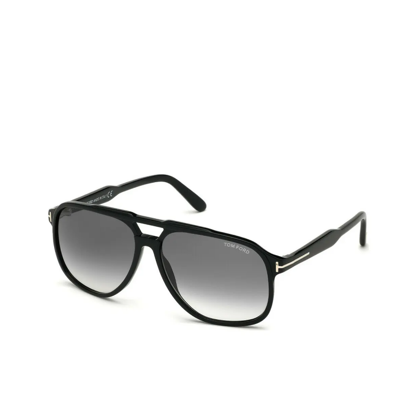 Tom Ford Raoul Sunglasses FT 0753 Shiny Black/Grey