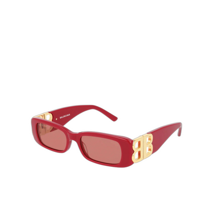 Balenciaga Dynasty Rectangle Sunglasses BB0096S Red/Red