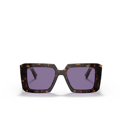Prada Square Sunglasses with Logo PR 23YS Tortoise/Violet Mirror
