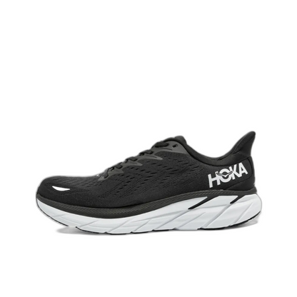 HOKA ONE ONE Women's Clifton 8 Sneaker Black/White
